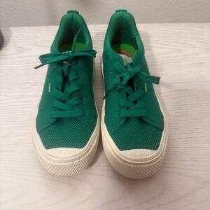 NEW Cariuma OCA Men’s Size 4.5 Women 6 Green Canvas Casual Low Top Sneakers